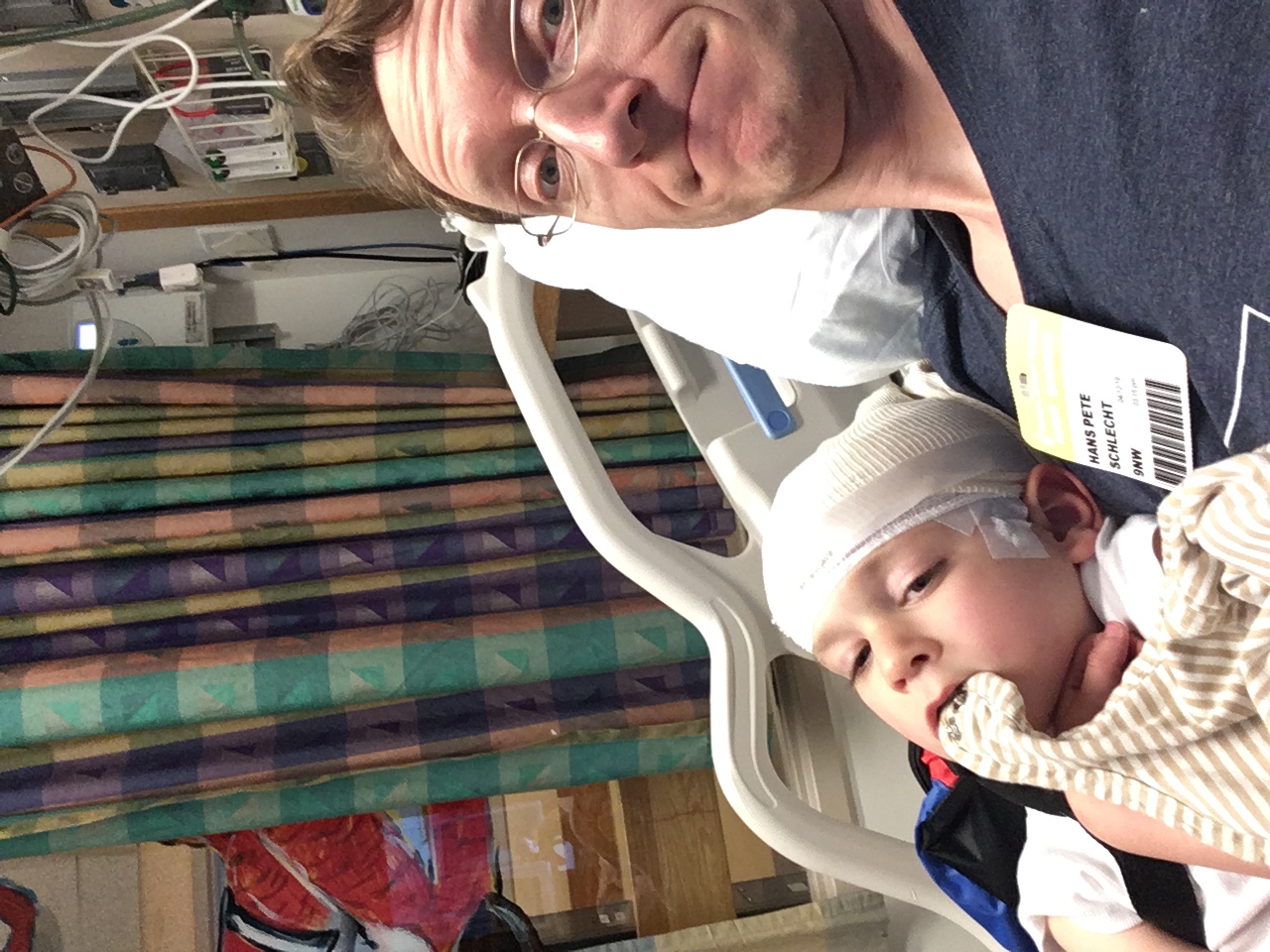 Dr. Hans with his son